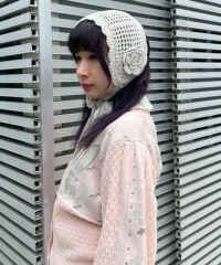 FLOWER KNIT HEAD DRESS | Candy Stripper（キャンディ ストリッパー