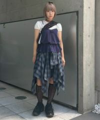 CHECK SHIRT WRAP SKIRT | Candy Stripper（キャンディ ストリッパー