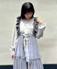 ETOILE TIERED HARNESS TULLE SKIRT | Candy Stripper（キャンディ