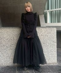 ETOILE TIERED HARNESS TULLE SKIRT | Candy Stripper（キャンディ