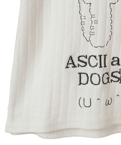 ASCII ART DOG TEE | Candy Stripper（キャンディ ストリッパー
