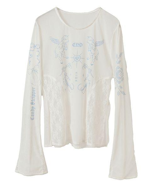 TATTOO LACE SHEER TOPS | Candy Stripper（キャンディ ストリッパー