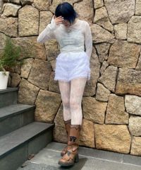 トップス YUINA ICHIKAWA tatto sheer skin top YUINA ICHIKAWA tatto sheer skin top