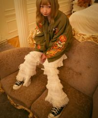 Candy Stripper レースフレアパンツ FRILL LACE FLARE PANTS | Candy Stripper（キャンディ ストリッパー