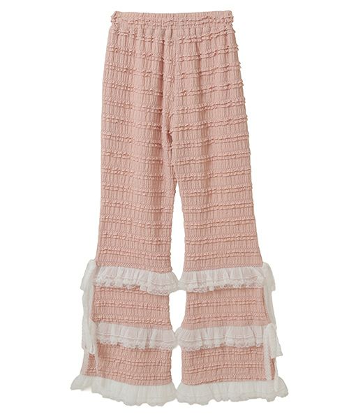 FRILL LACE FLARE PANTS | Candy Stripper（キャンディ