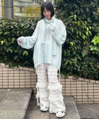 FRILL LACE FLARE PANTS | Candy Stripper（キャンディ ストリッパー