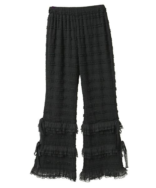 FRILL LACE FLARE PANTS | Candy Stripper（キャンディ