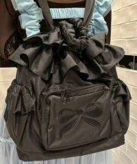 RIBBON FRILL KNAPSACK | Candy Stripper（キャンディ ストリッパー