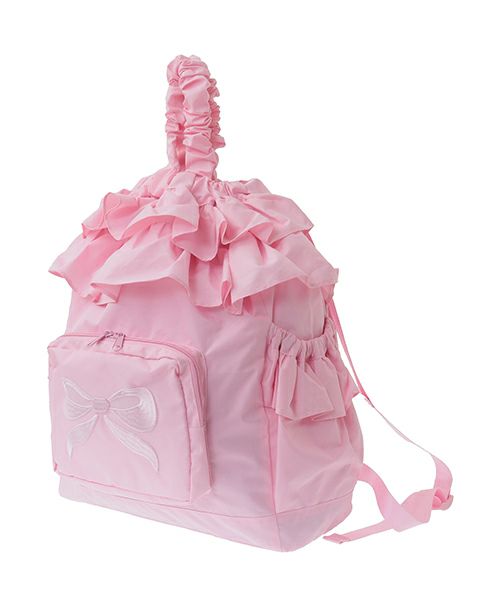 RIBBON FRILL KNAPSACK | Candy Stripper（キャンディ