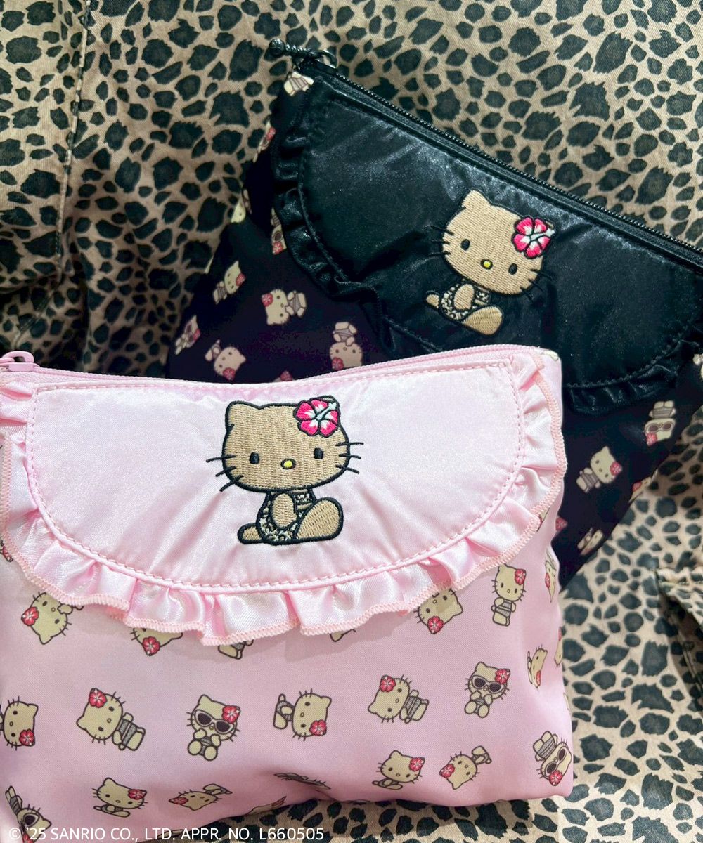 ☆Kittychan☆ 専用 HELLO KITTY】GALS SATIN POUCH | Candy Stripper（キャンディ