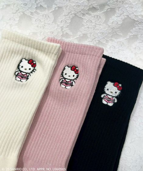 HELLO KITTY】HIBISCUS KNIT PULLOVER | Candy Stripper（キャンディ
