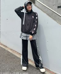 HELLO KITTY】LINGERIE JERSEY BLOUSON | Candy Stripper（キャンディ