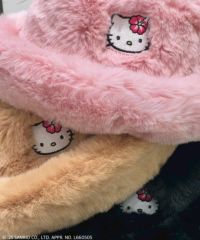 HELLO KITTY】HIBISCUS FUR HAT | Candy Stripper（キャンディ