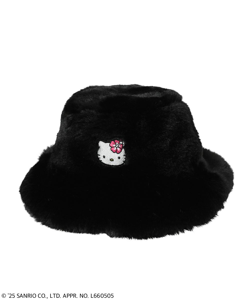 HELLO KITTY】HIBISCUS FUR HAT | Candy Stripper（キャンディ