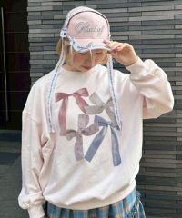 RIBBON PRINT SWEAT | Candy Stripper（キャンディ ストリッパー
