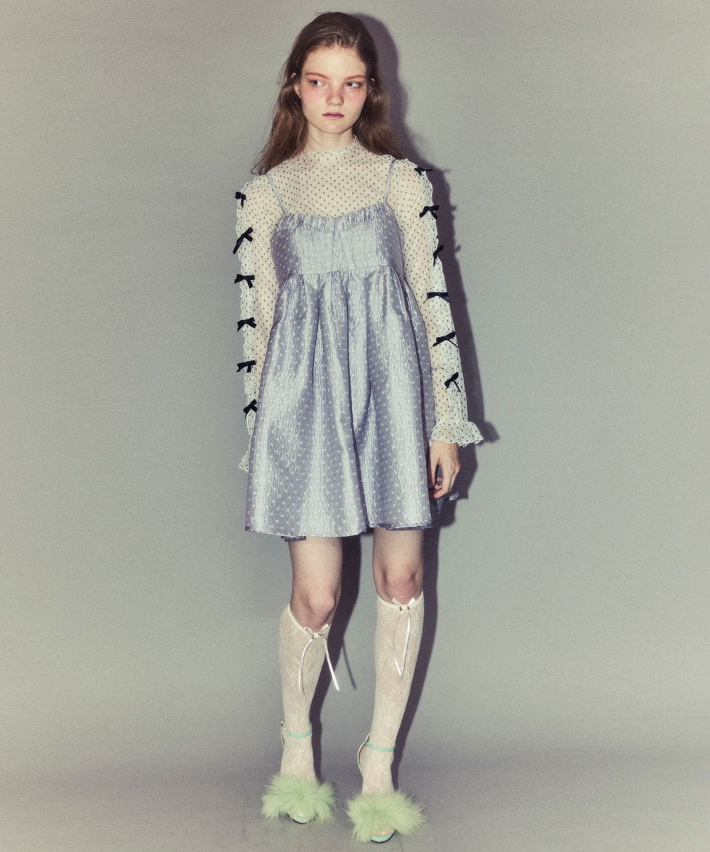 DOLLY RIBBON DOT TULLE TOPS | Candy Stripper（キャンディ