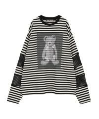 新品CANDY STRIPPER BROKEN BEAR BORDER TOPS BROKEN BEAR PATCHED BORDER TOPS | Candy Stripper（キャンディ