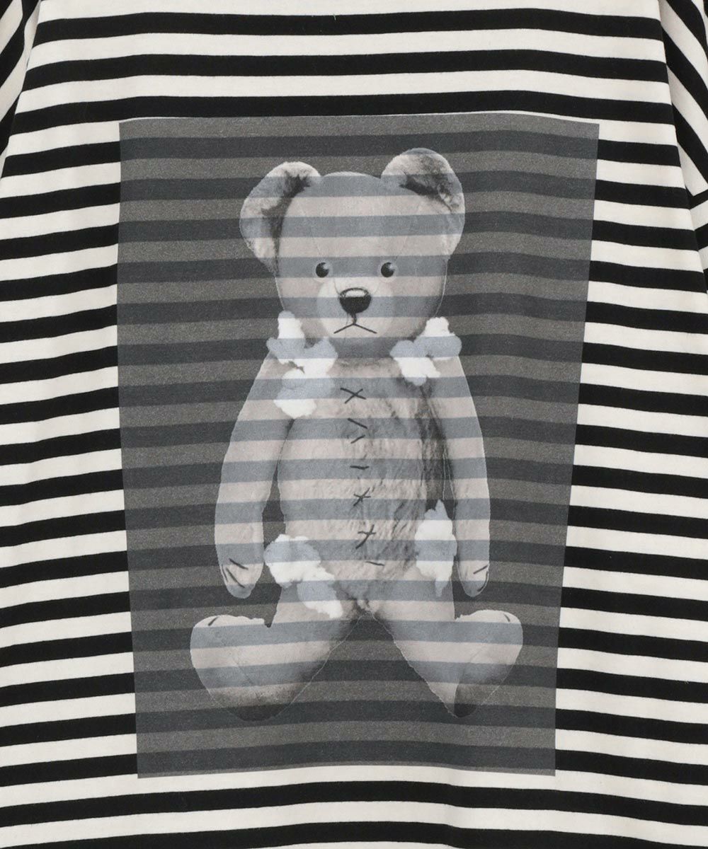 BROKEN BEAR PATCHED BORDER TOPS | Candy Stripper（キャンディ