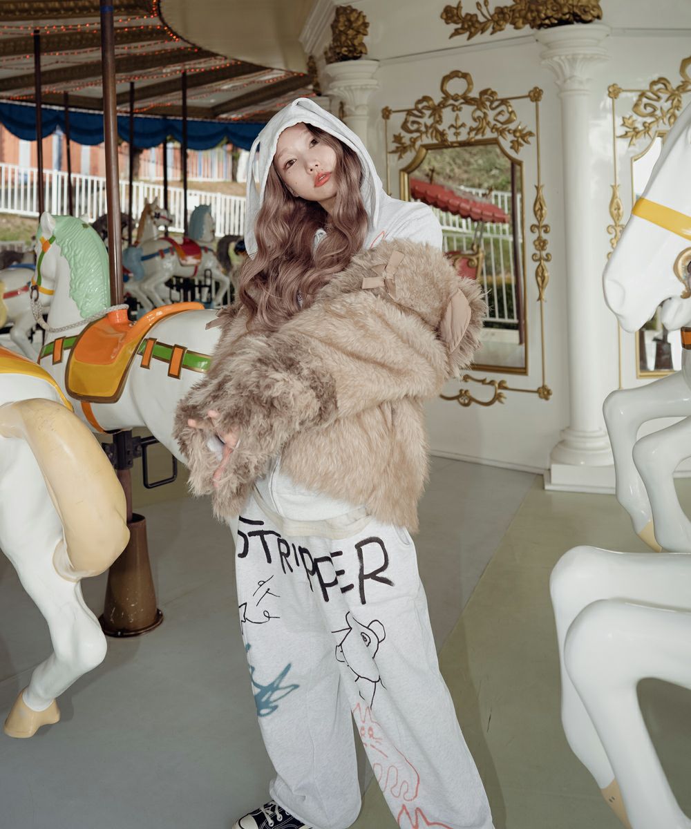 PATCH WORK FUR JACKET | Candy Stripper（キャンディ ストリッパー