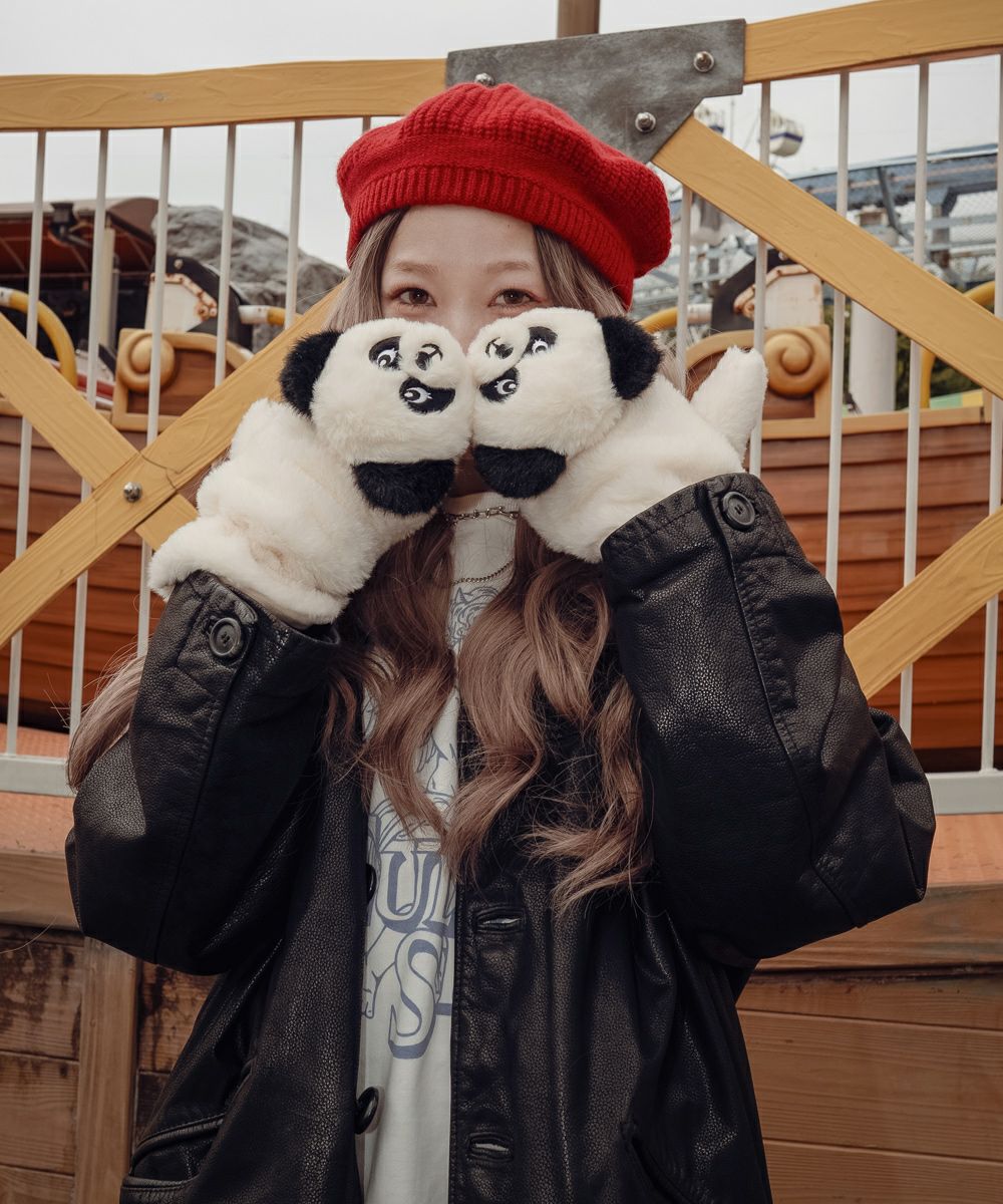 PEPE FUR MITTEN | Candy Stripper（キャンディ ストリッパー