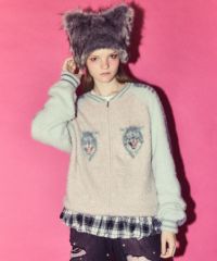 Candy Stripper ニット帽 猫耳 CAT FUR HAT | Candy Stripper(キャンディ ストリッパー