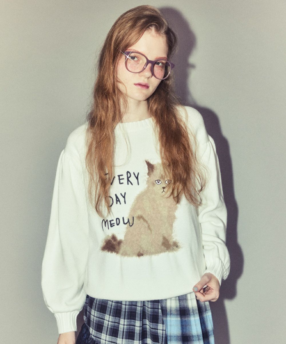 トップス Candy Stripper Twin Dogs Knit Jumper Candy Stripper（キャンディーストリッパー） ニット セーター TWIN