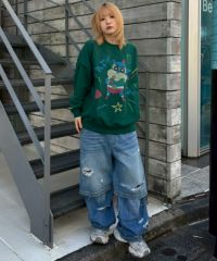 クレヨンしんちゃん】しんのすけ ラクガキ SWEAT | Candy Stripper