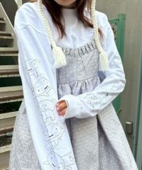 クレヨンしんちゃん】シロがいっぱいL/S TEE | Candy Stripper