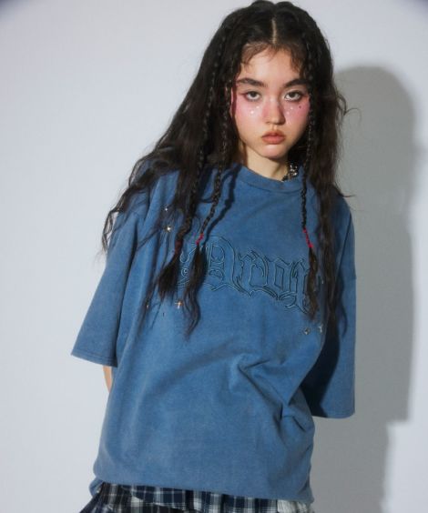 DROP PIGMENT BIG TEE | Candy Stripper（キャンディ ストリッパー