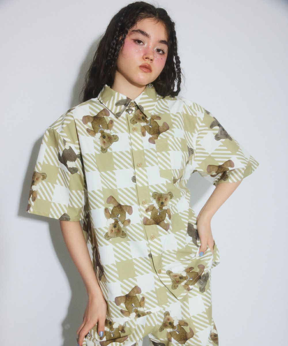 BROKEN BEAR CHECK SHIRT | Candy Stripper（キャンディ ストリッパー