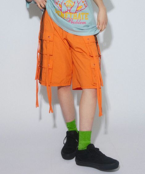 8 POCKETS NYLON HALF PANTS | Candy Stripper（キャンディ