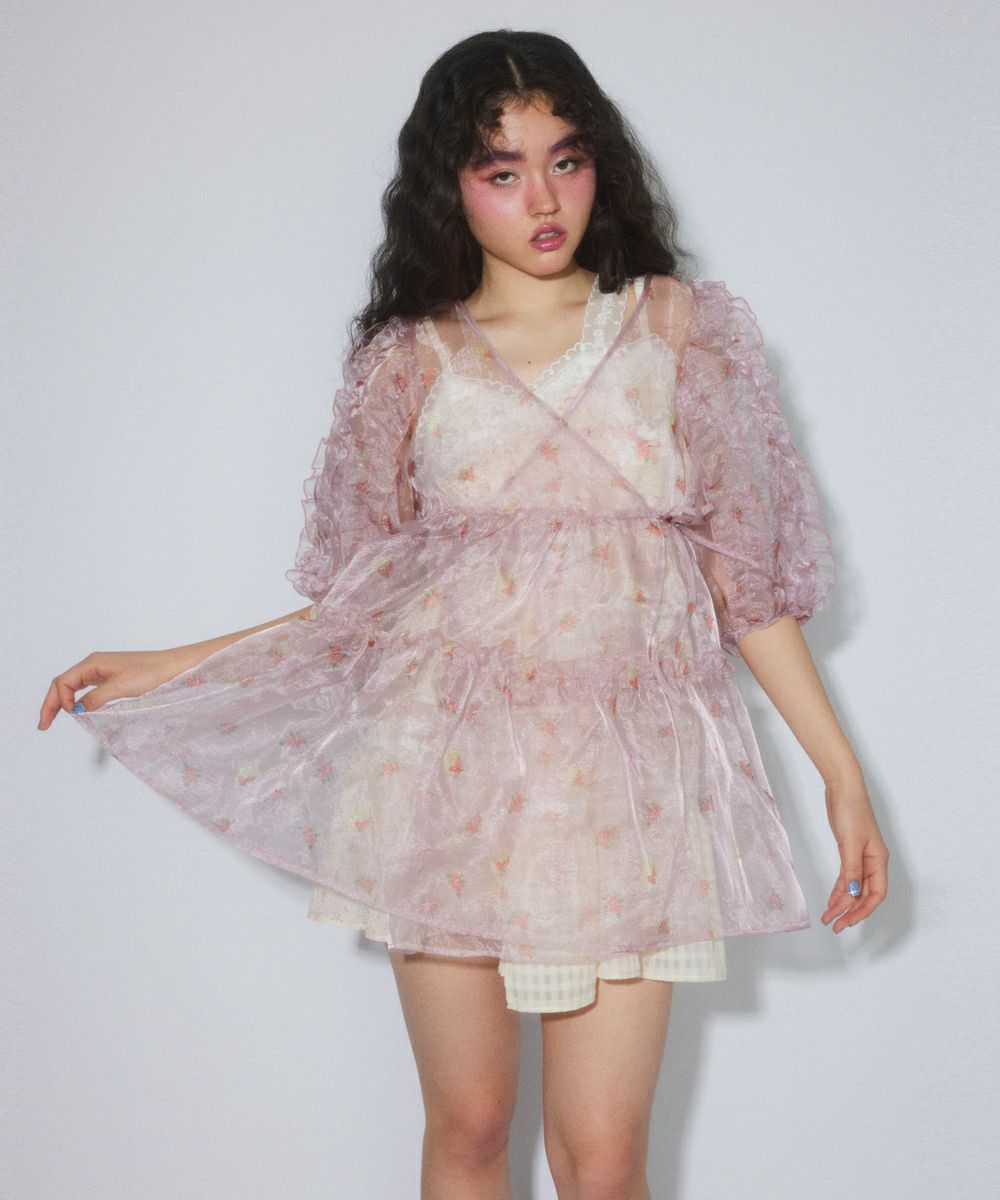 LACY CHINA MINI ONE-PIECE | Candy Stripper（キャンディ