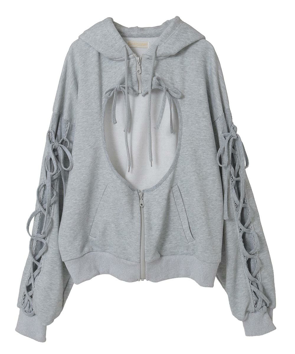 HEART HOLE HOODIE | Candy Stripper（キャンディ ストリッパー