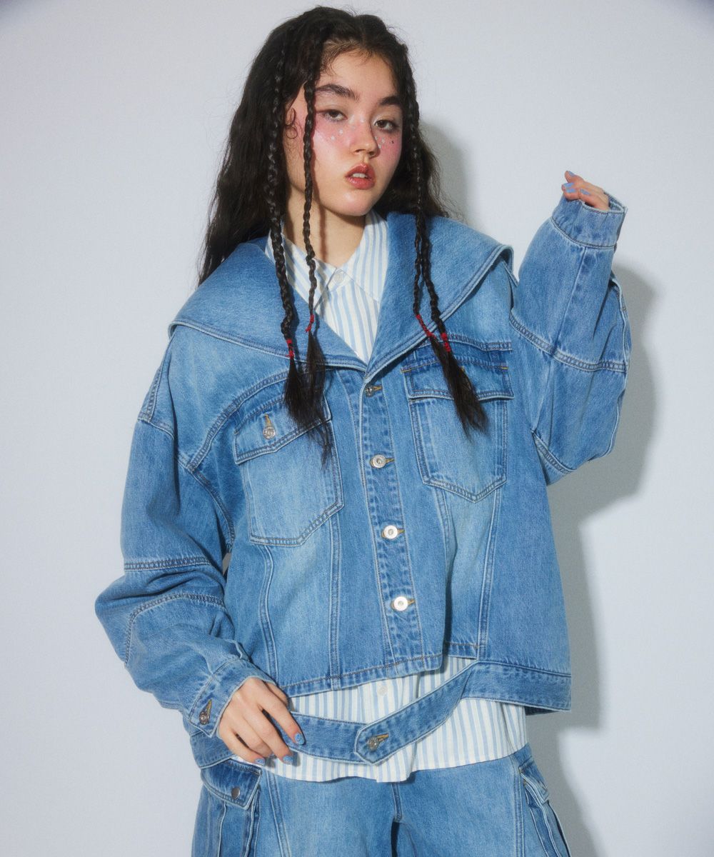 SAILOR DENIM JACKET | Candy Stripper（キャンディ ストリッパー