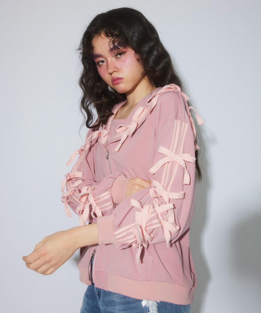 FULL OF RIBBON SAILOR JERSEY BLOUSON | Candy Stripper（キャンディ